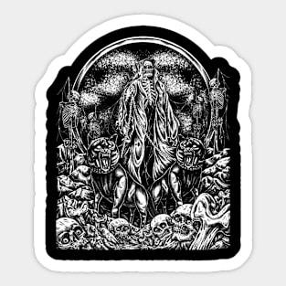 Crusher Horror Sticker